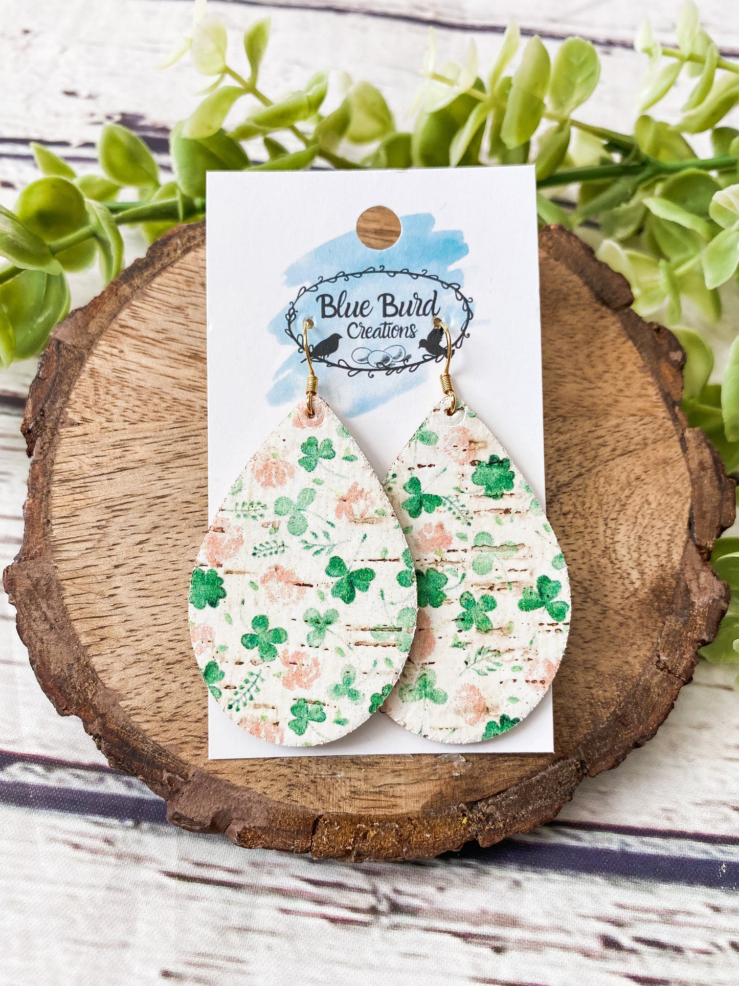 Pastel Clover Clover Cork Teardrops