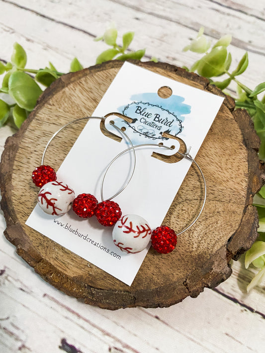 Game Day Bead Hoops
