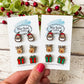 Christmas Trio Studs