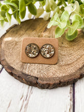 Load image into Gallery viewer, Gold Glitter Studs
