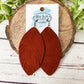 Auburn Rust Suede Feather