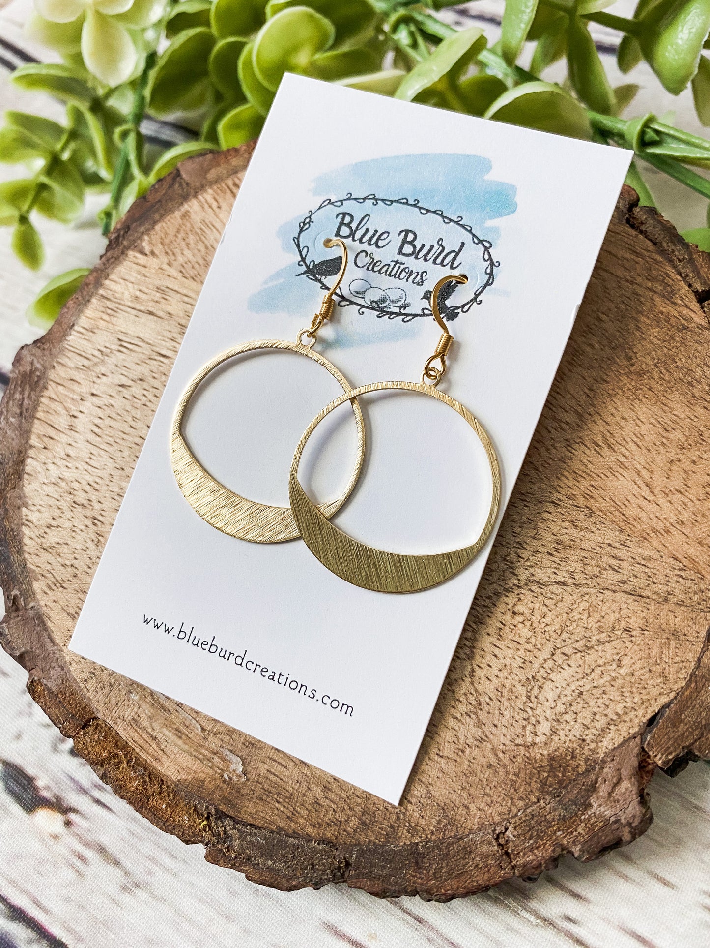 Mini Open Brass Hoops