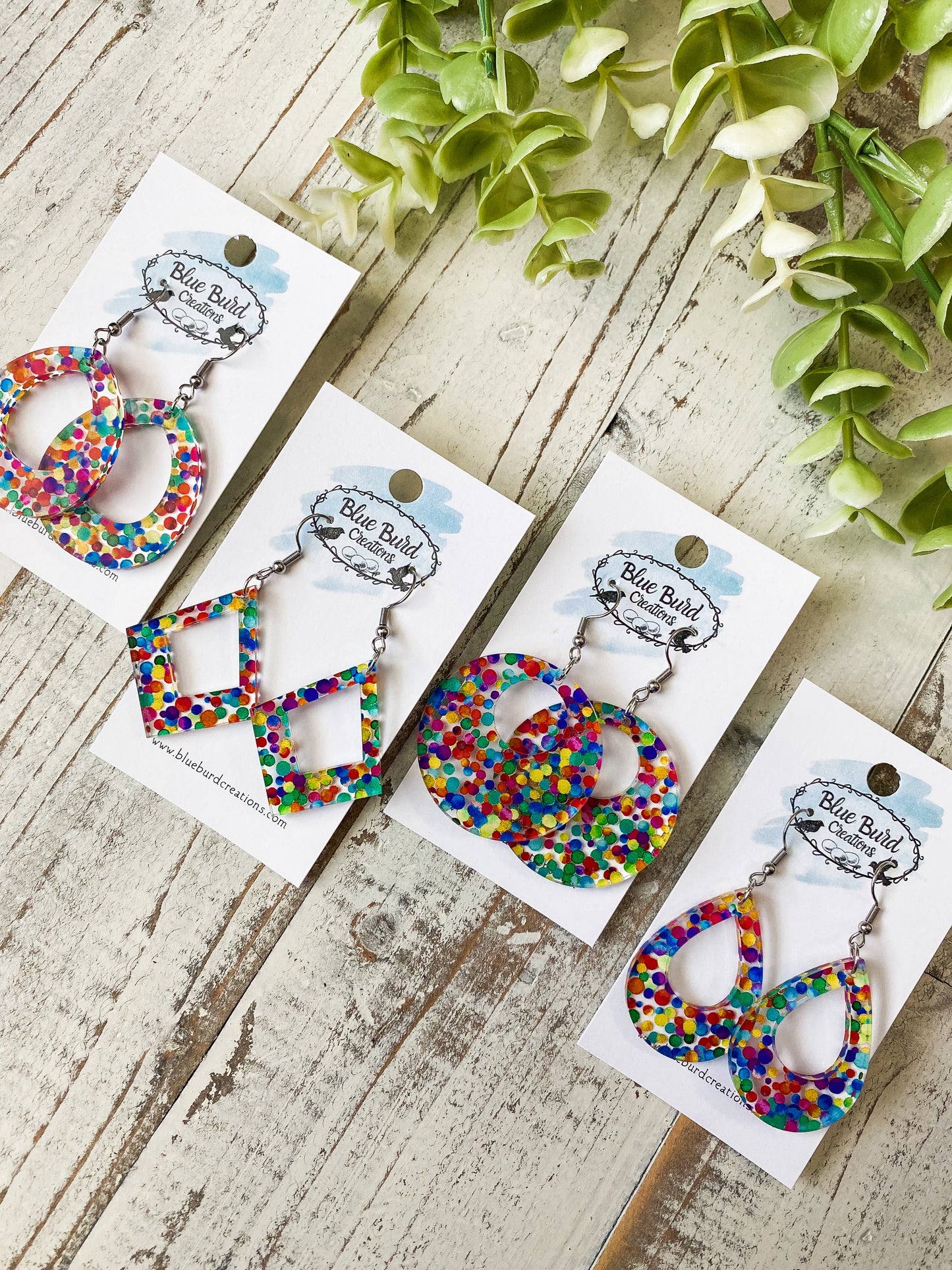 Rainbow Dot Acrylics