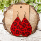 Red Leopard Teardrops