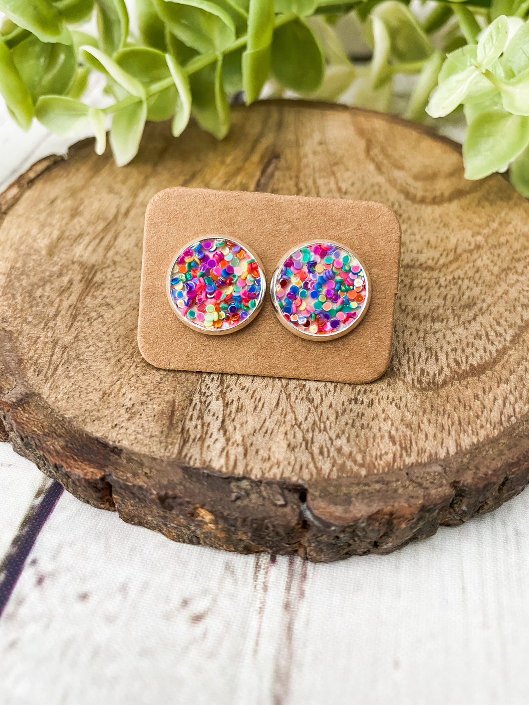 Celebration Glitter Studs