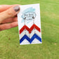 Patriotic Glitter Acrylic Arrows