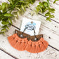 Coral Macrame Earrings