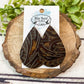 Embossed Brown Teardrops