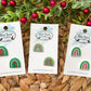 Rainbow Christmas Studs