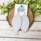 Snow White Suede Feather