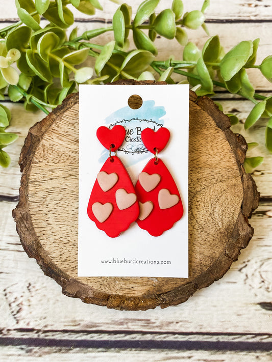 Trio Heart Dangles