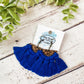 Sapphire Blue Macrame Earrings