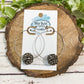 Pewter Bead Hoops