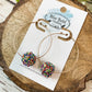 Iridescent Glitter Bead Hoops