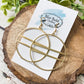 Double Bar Brass Hoops